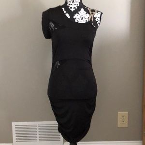 Black cocktail dress